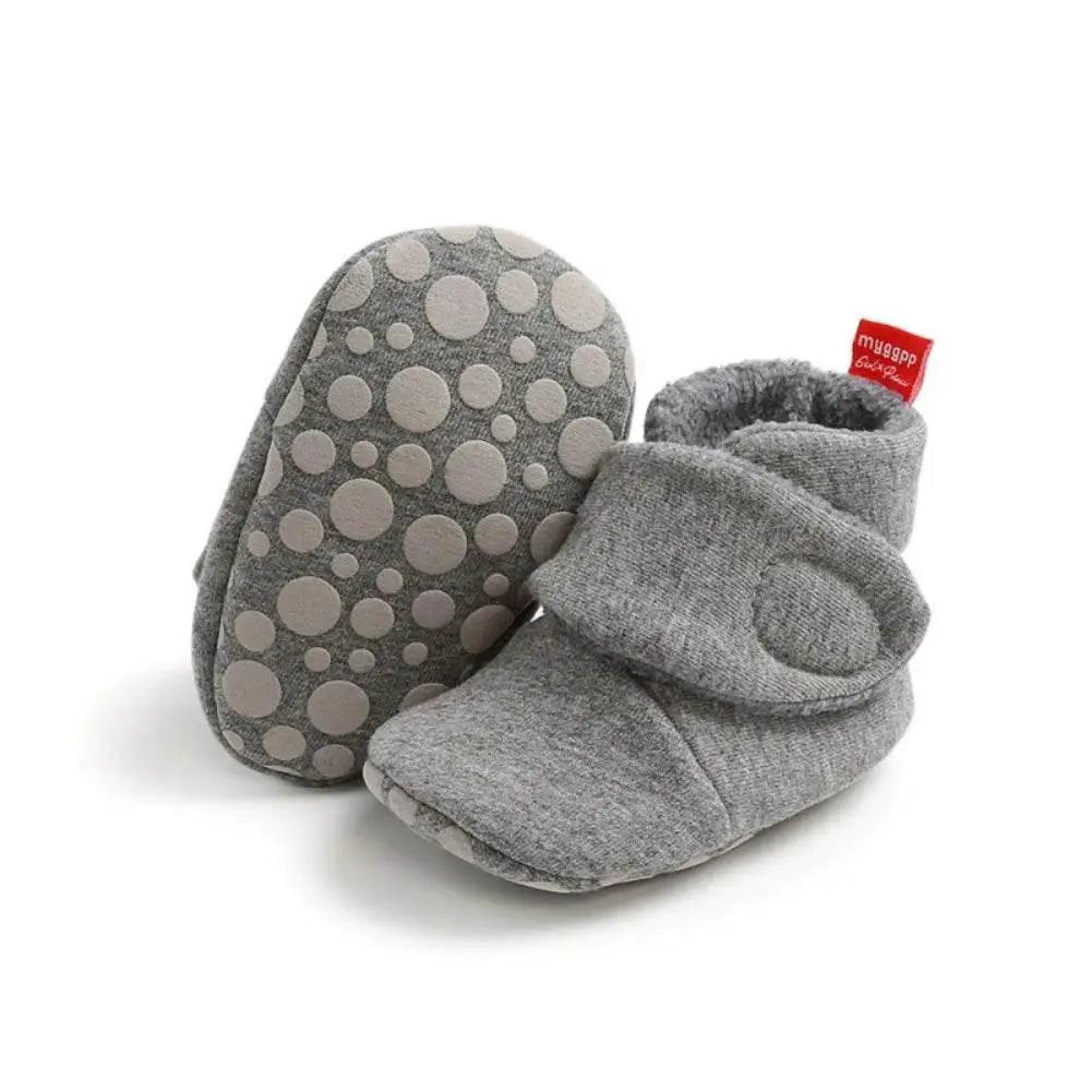  Cozy Winter Plush Booties for Newborns - Soft Sole Anti-Slip Toddler Snow Shoes for Infant Girls and Boys -  ToylandEU™