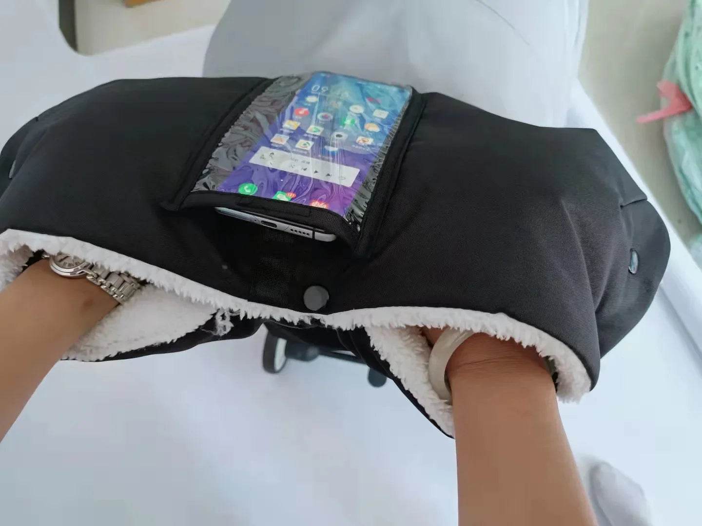 Cozy Winter Stroller Gloves Thick Fleece Hand Muff For Baby - ToylandEU