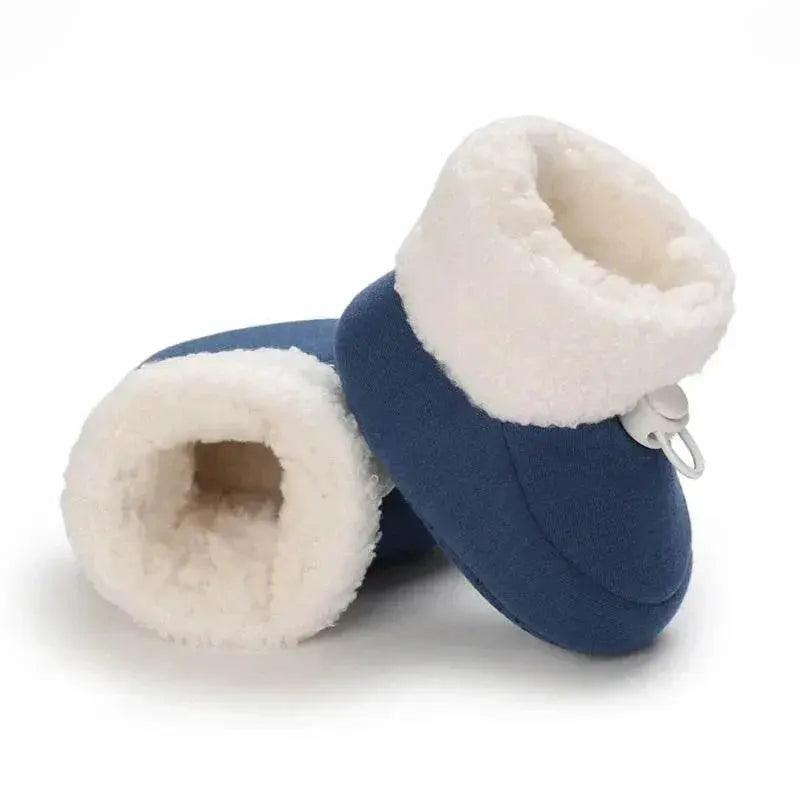  Cozy Wool Booties with Non-Slip Socks for Infants - Winter Crib Shoes for Baby Boys and Girls -  ToylandEU™