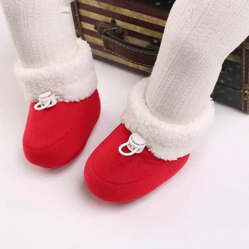  Cozy Wool Booties with Non-Slip Socks for Infants - Winter Crib Shoes for Baby Boys and Girls -  ToylandEU™