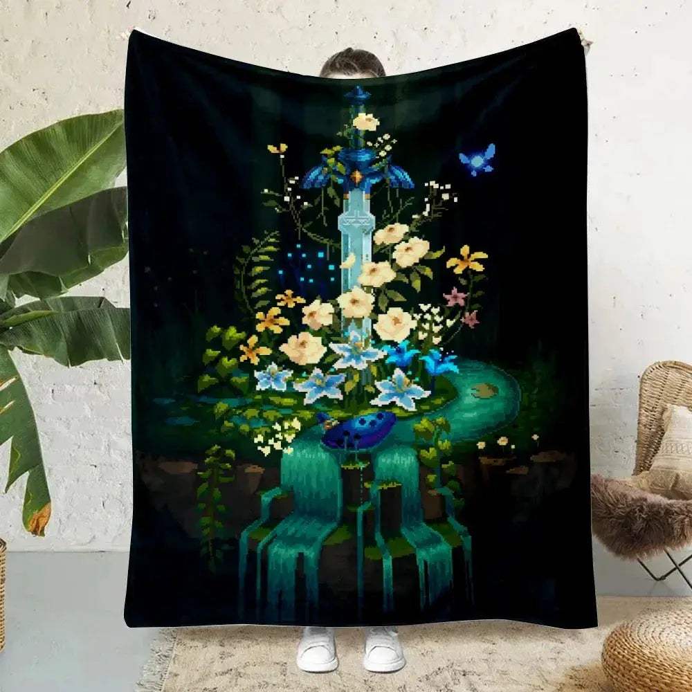 Cozy Zelda Printed Blanket Warm And Soft For Travel - ToylandEU