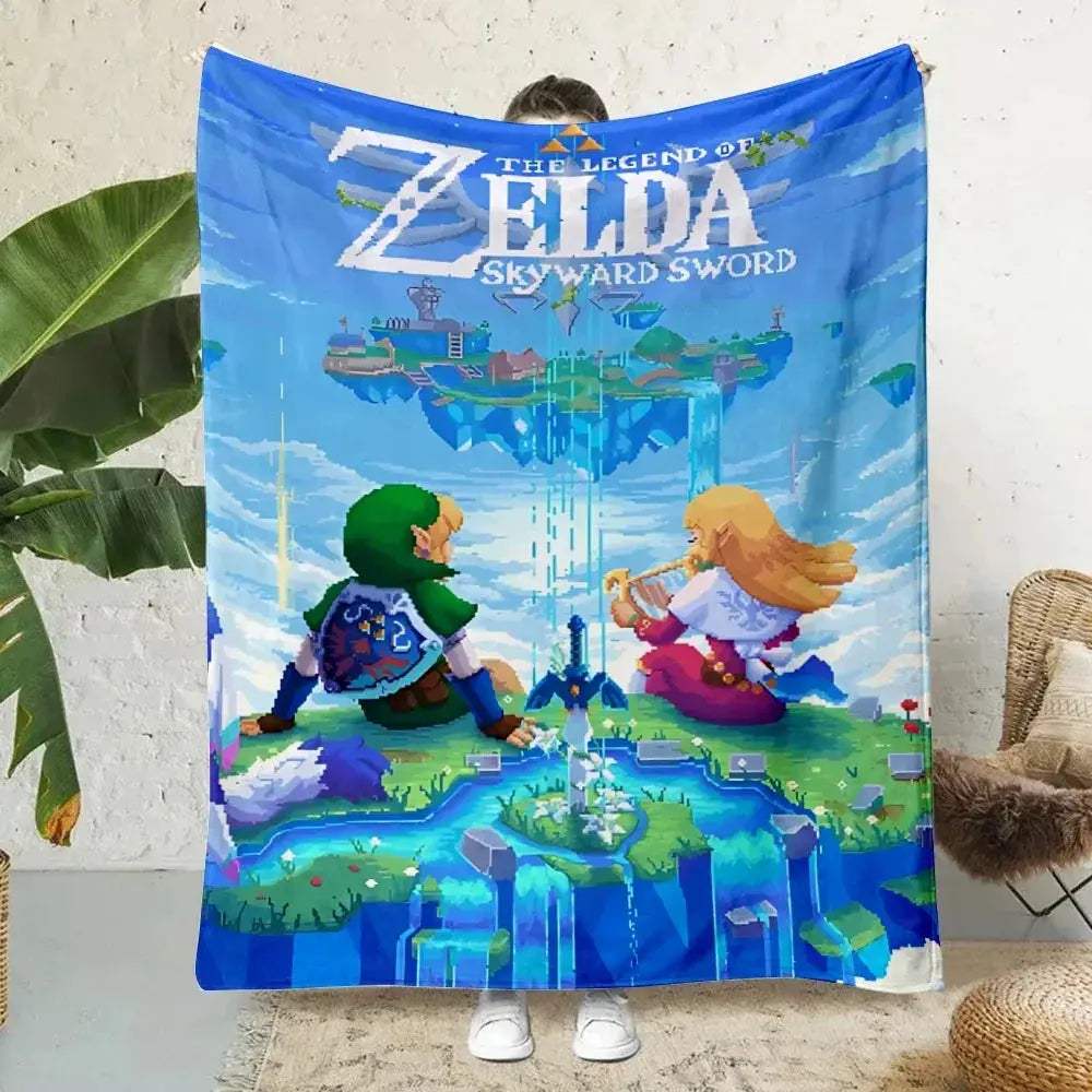 Cozy Zelda Printed Blanket Warm And Soft For Travel - ToylandEU