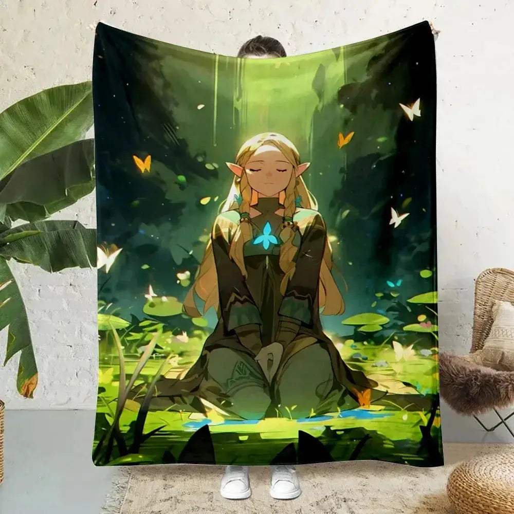 Cozy Zelda Printed Blanket Warm And Soft For Travel - ToylandEU