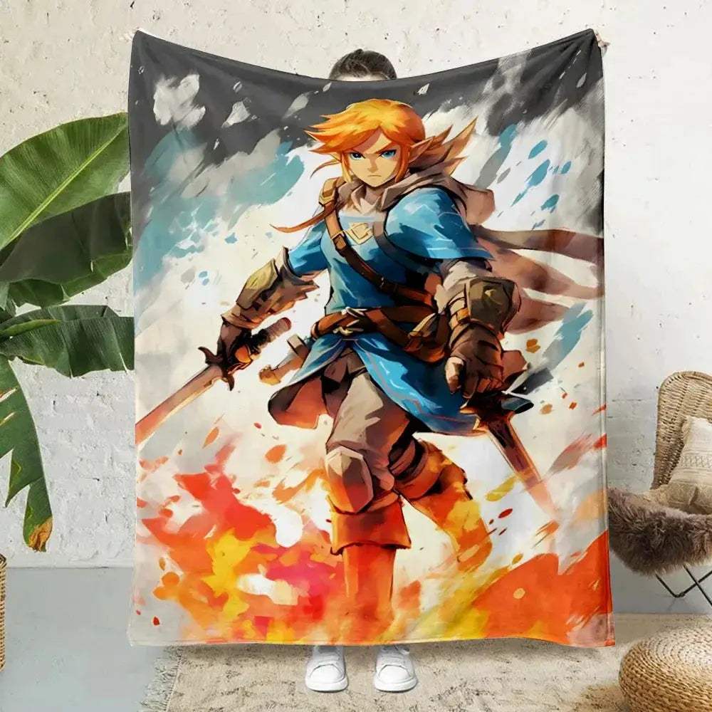Cozy Zelda Printed Blanket Warm And Soft For Travel - ToylandEU