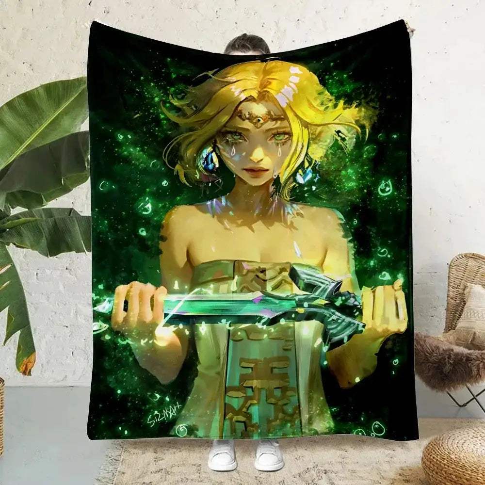 Cozy Zelda Printed Blanket Warm And Soft For Travel - ToylandEU