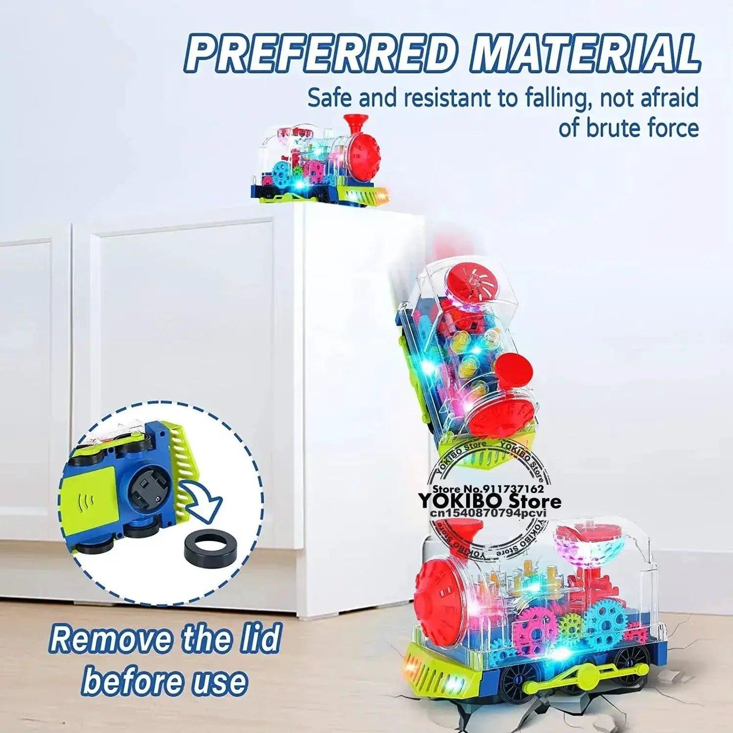  Crawling Train Toy Light And Sound For Toddlers Durable -  ToylandEU™