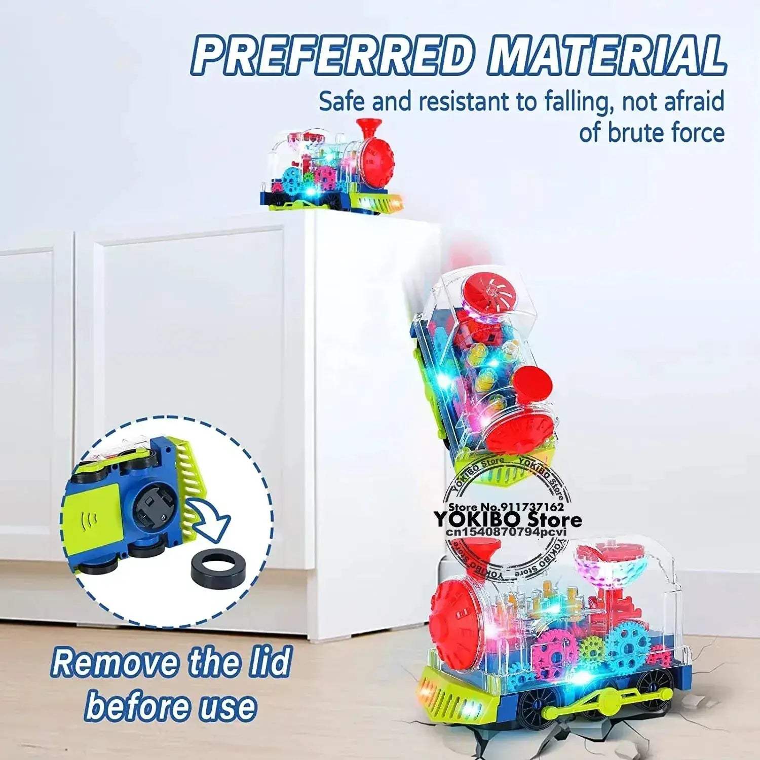 Crawling Train Toy With Light And Sound For Toddlers - ToylandEU