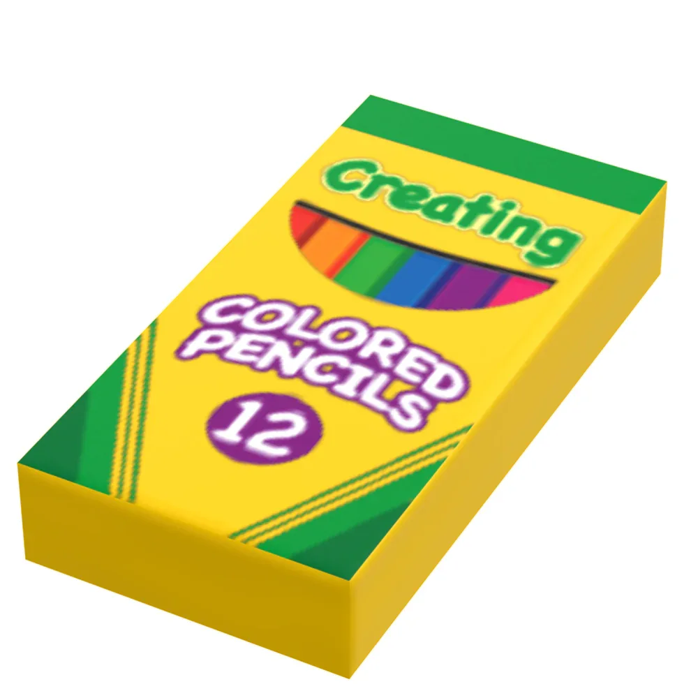 Creating Colored Pencils (1x2 Tile) made using LEGO part - B3 Customs - ToylandEU
