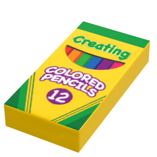 Creating Colored Pencils (1x2 Tile) made using LEGO part - B3 Customs - ToylandEU