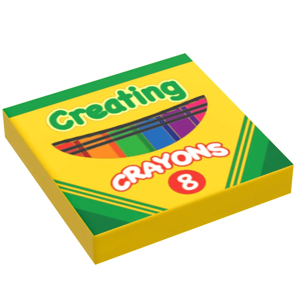 Creating Crayons Large Box (2x2 Tile) made using LEGO parts - ToylandEU