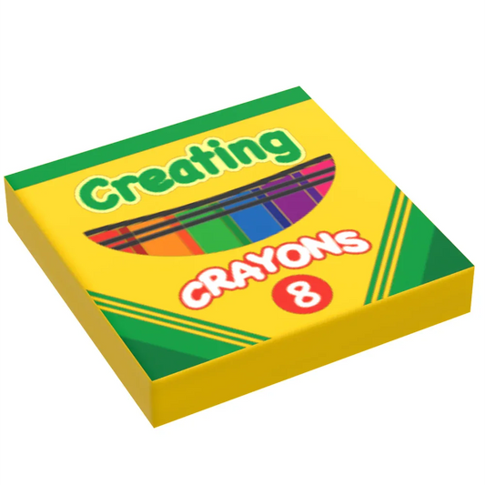 Creating Crayons Large Box (2x2 Tile) made using LEGO parts - ToylandEU