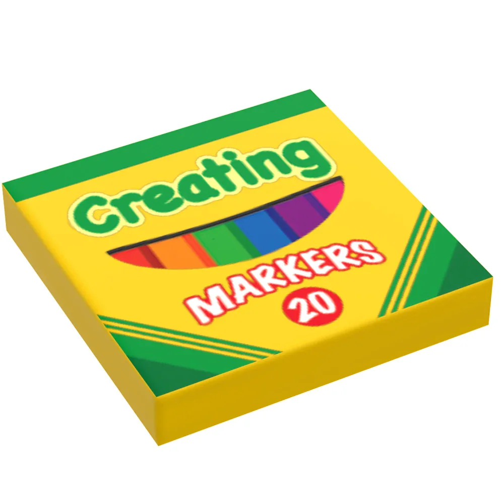 Creating Markers (2x2 Tile) made using LEGO parts - B3 Customs - ToylandEU