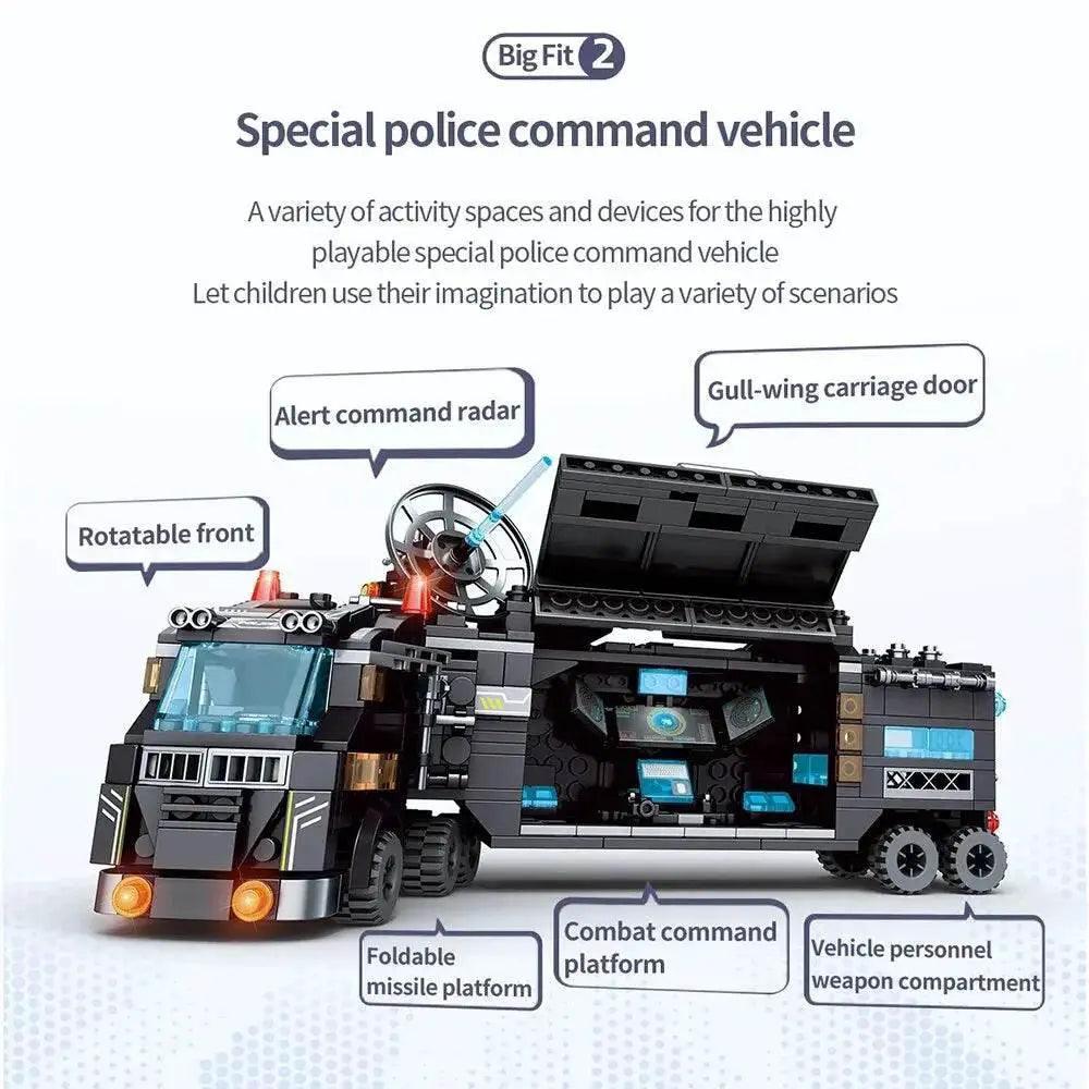  Creative 1000+ Piece Police Station Building Blocks Toyland EU -  ToylandEU™