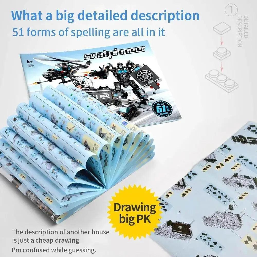  Creative 1000+ Piece Police Station Building Blocks Toyland EU -  ToylandEU™