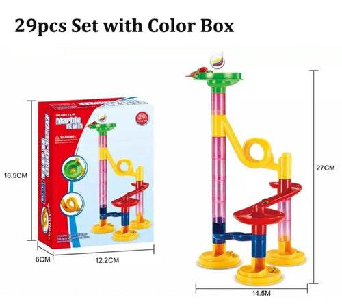 Creative 109-Piece DIY Marble Run Building Set for Family Fun - ToylandEU