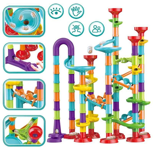 Creative 113-Piece Marble Run Building Blocks Set for Kids - ToylandEU
