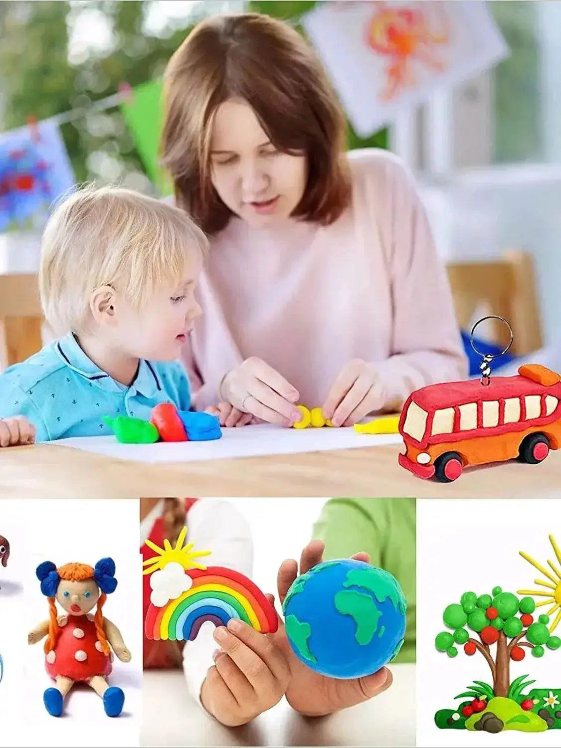  Creative 24-Color Polymer Clay Modeling Kit - Oven Bake Clay - Ages  -  ToylandEU™
