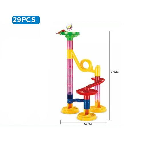 Creative 3D Marble Run Track Set with 105 Building Blocks & Marbles - ToylandEU