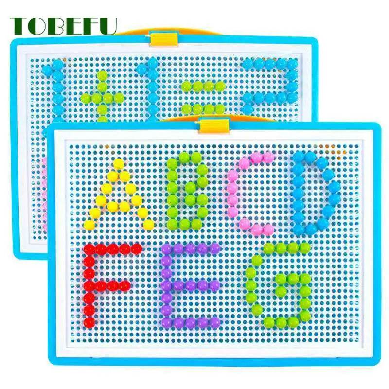 Creative 3D Mushroom Nail Beads Puzzle Game for Kids - Educational Fun! - ToylandEU