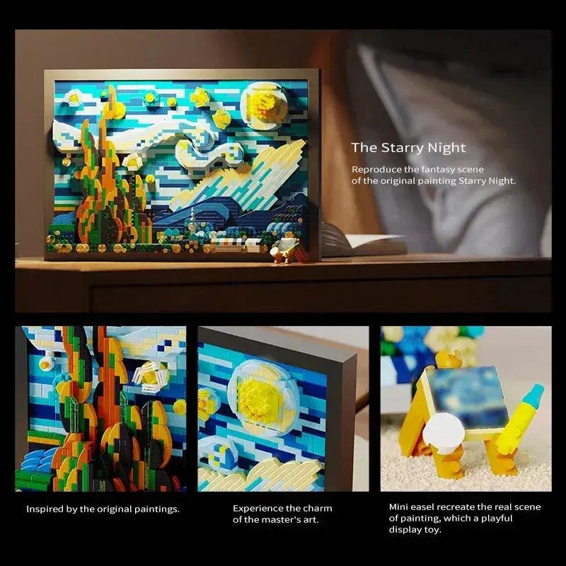  Creative 3D Oil Painting Building Blocks Toyland EU -  ToylandEU™