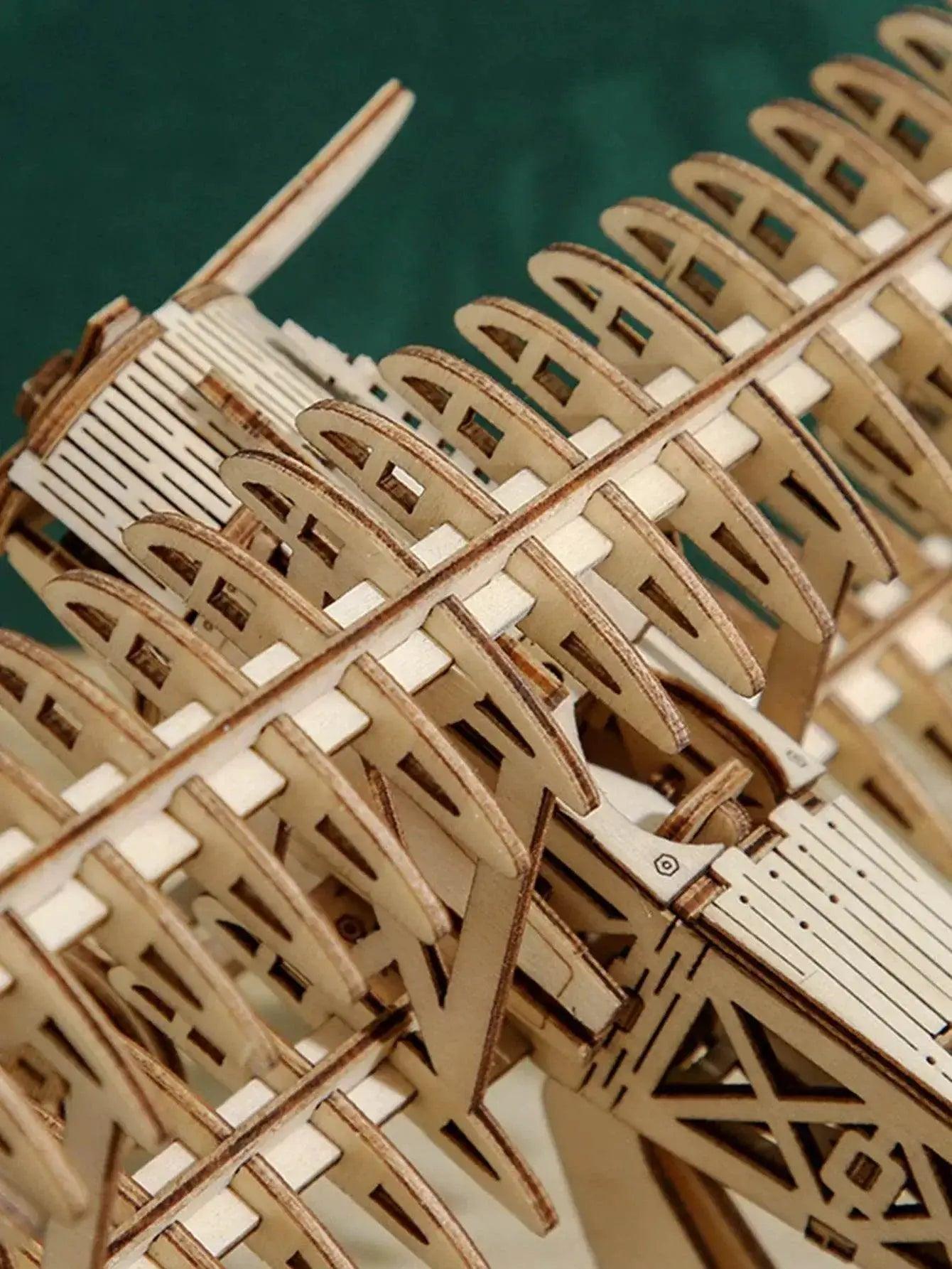 Creative 3D Wooden Puzzle Bi-Plane Model Kits - Toyland EU -  ToylandEU™
