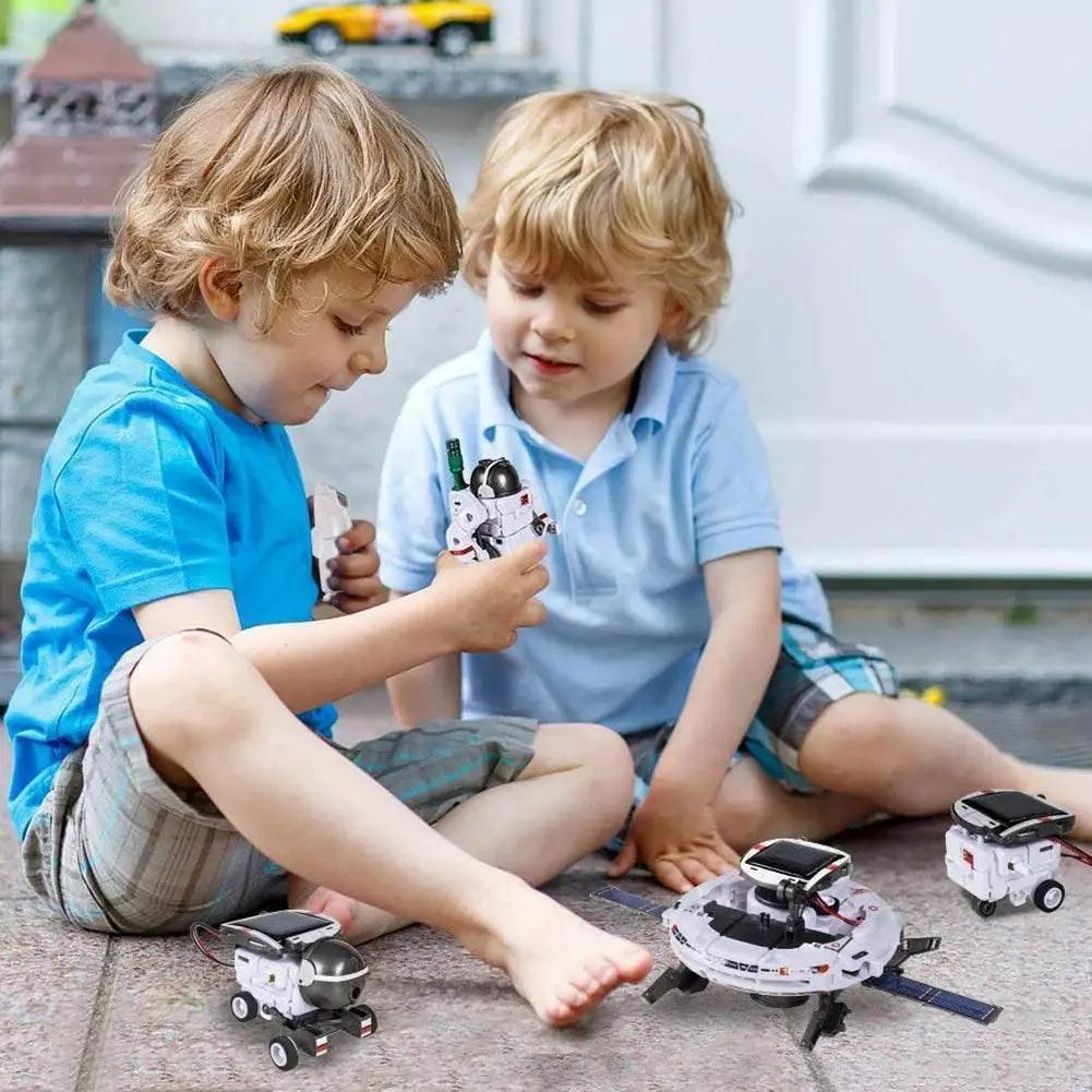  Creative 6 In 1 Solar Robot Car Space Ship Toys Technology Science Kits Solaire Energy Technological Gadgets Scientific Toy Boys -  ToylandEU™
