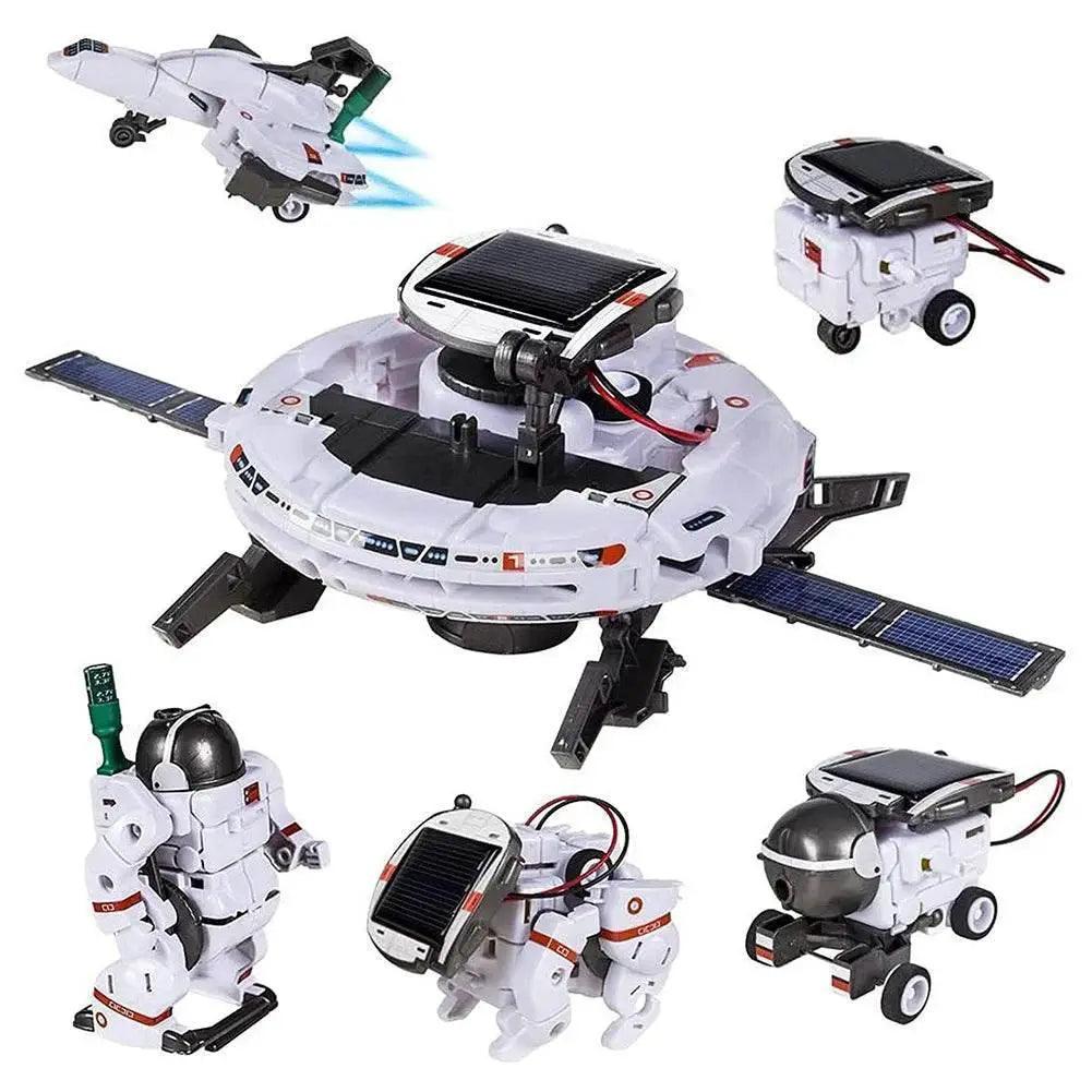  Creative 6 In 1 Solar Robot Car Space Ship Toys Technology Science Kits Solaire Energy Technological Gadgets Scientific Toy Boys -  ToylandEU™