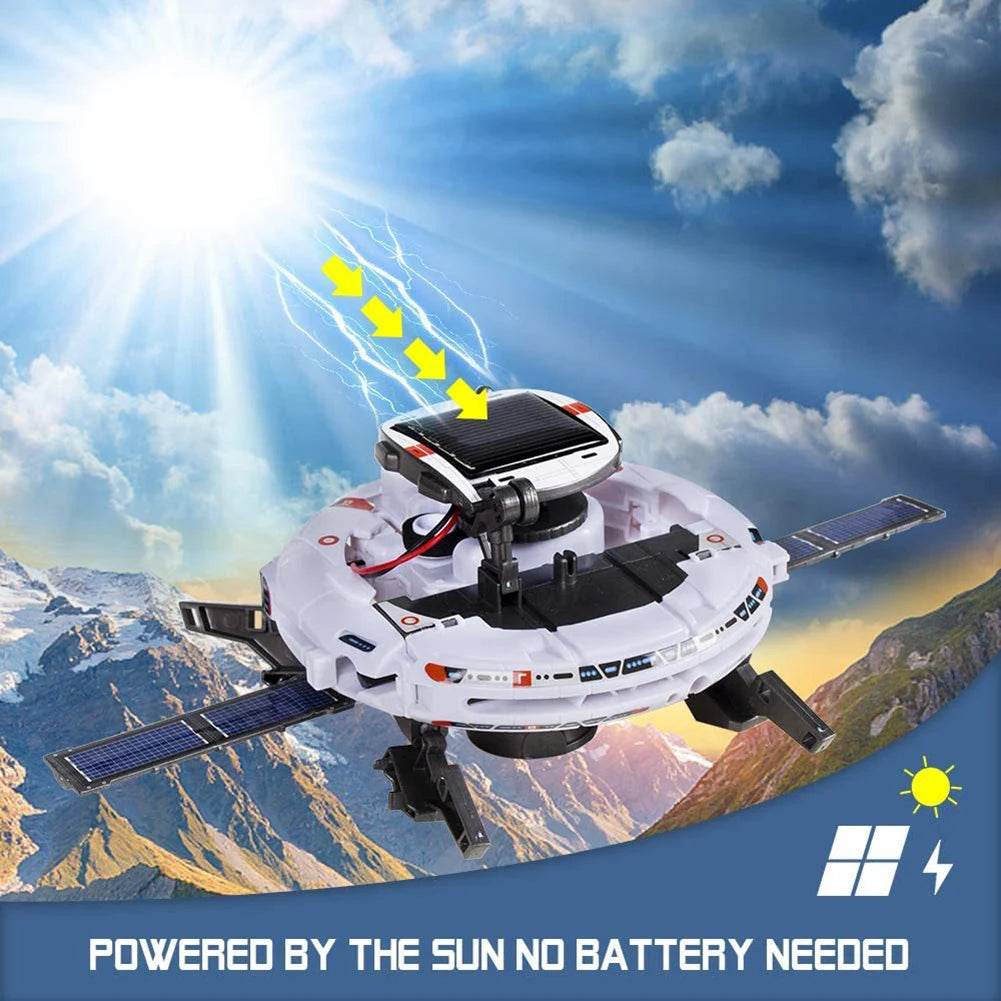 Creative 6 In 1 Solar Robot Car Space Ship Toys Technology Science Kits Solaire Energy Technological Gadgets Scientific Toy Boys - ToylandEU