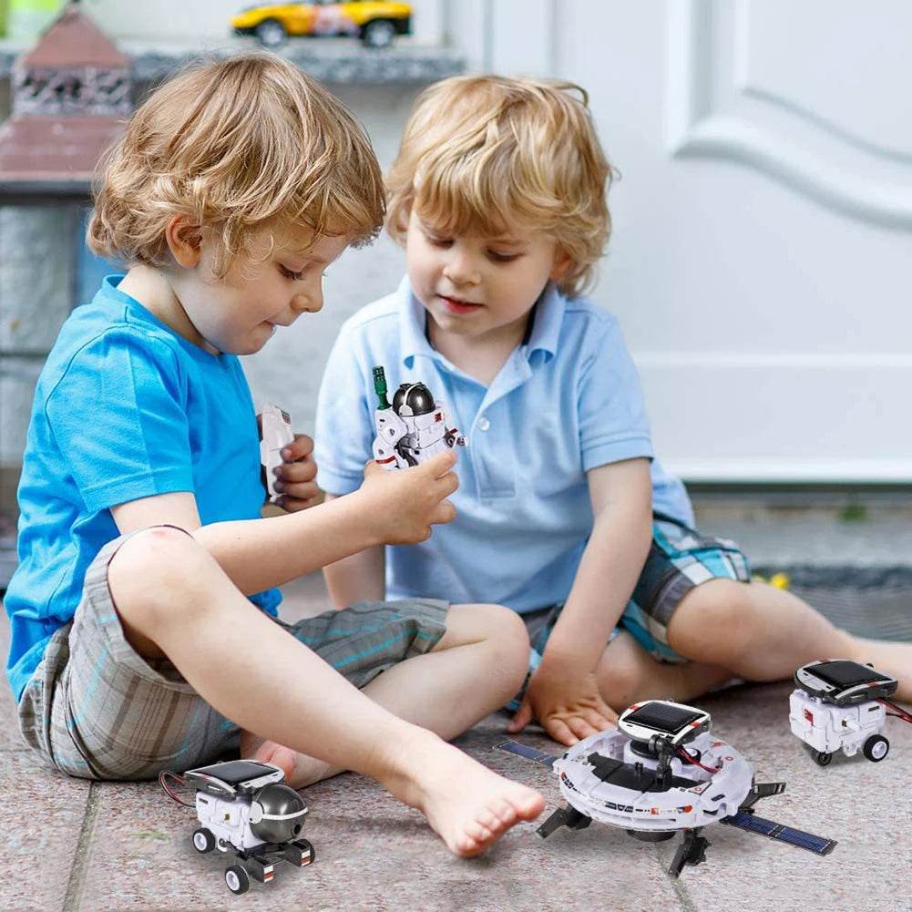 Creative 6 In 1 Solar Robot Car Space Ship Toys Technology Science Kits Solaire Energy Technological Gadgets Scientific Toy Boys - ToylandEU