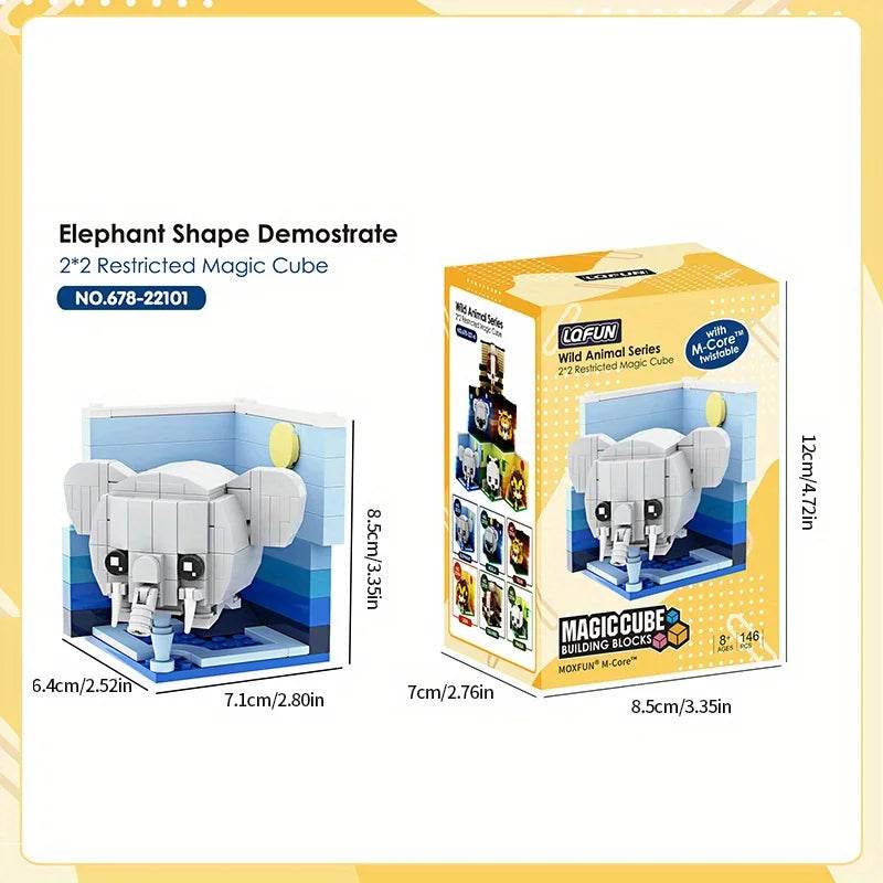 Creative Animal Building Blocks Cute Panda Koala Tiger Rabbit Chicken Model Bricks - ToylandEU