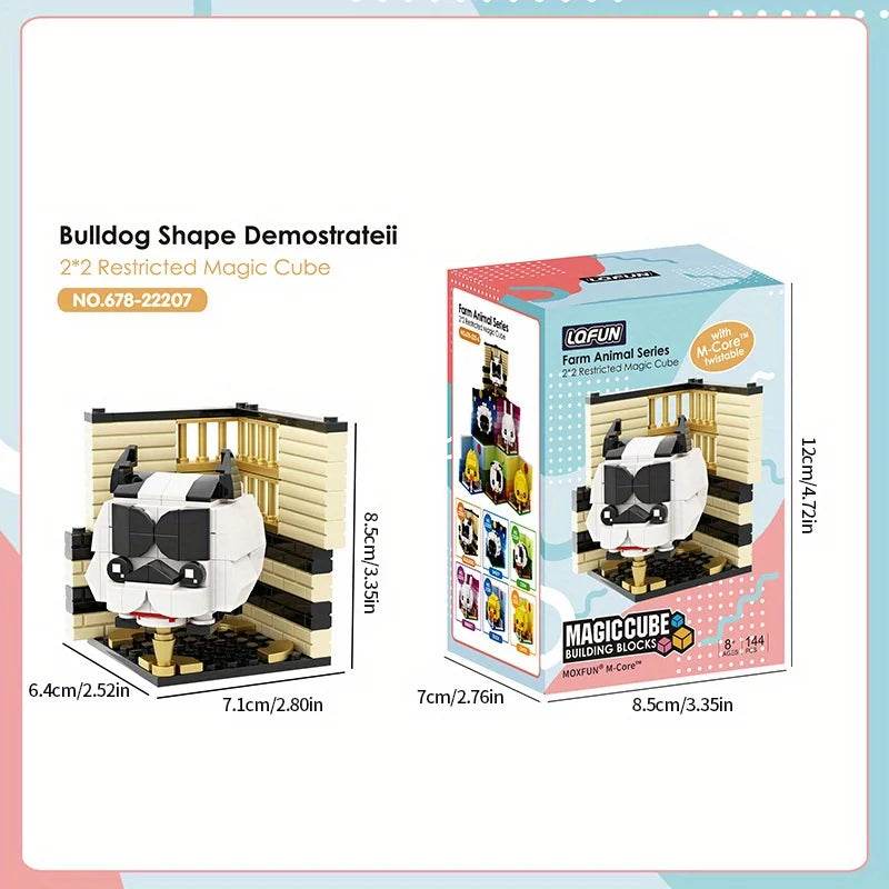 Creative Animal Building Blocks Cute Panda Koala Tiger Rabbit Chicken Model Bricks - ToylandEU