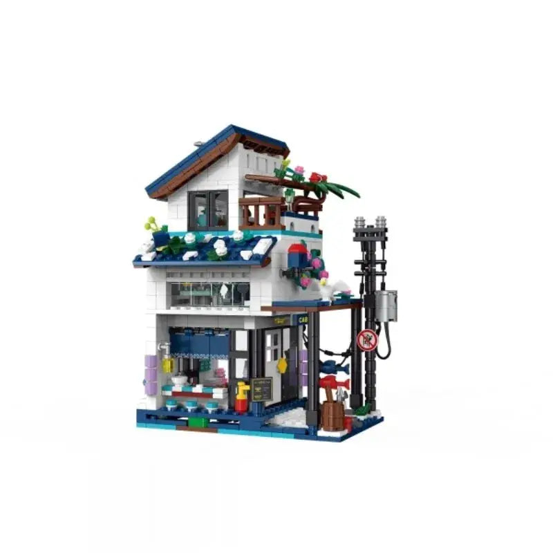 Creative Beach House Building Blocks with Light Kit - ToylandEU