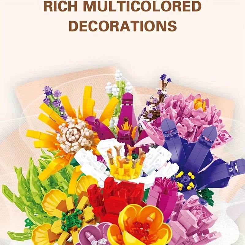 Creative Bouquet Plant Potted Michelia Flower Building Blocks - ToylandEU
