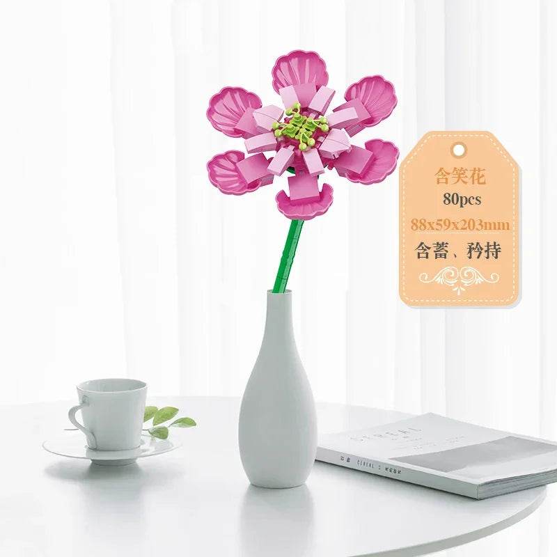 Creative Bouquet Plant Potted Michelia Flower Building Blocks - ToylandEU