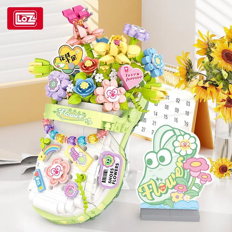 Creative Building Block Set Flower Series MOC Desktop Ornaments For Kids And Adults - ToylandEU