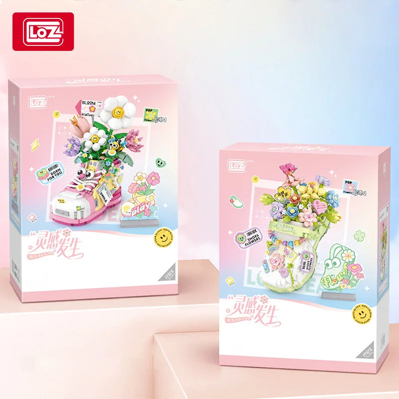 Creative Building Block Set Flower Series MOC Desktop Ornaments For Kids And Adults - ToylandEU