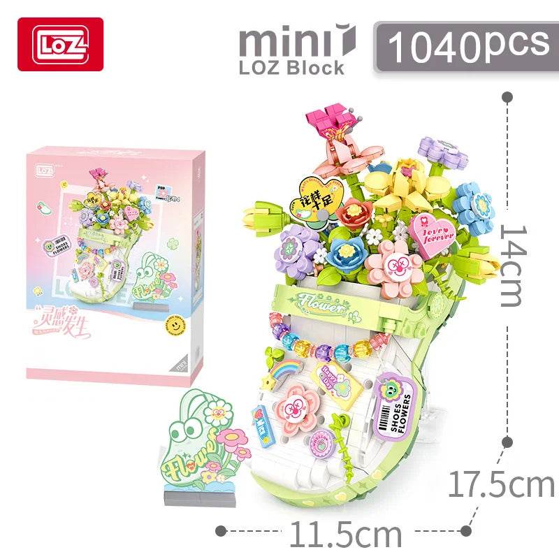 Creative Building Block Set Flower Series MOC Desktop Ornaments For Kids And Adults - ToylandEU