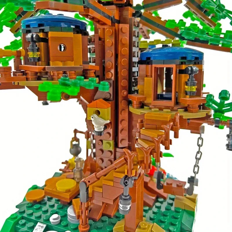 Creative Building Block Set With Fantasy Tree House Lego Compatible Four Seasons For Kids And Families - ToylandEU