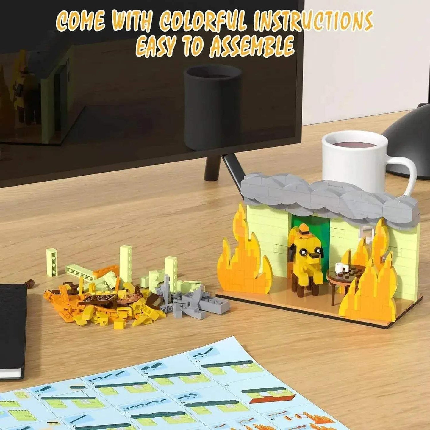  Creative Building Blocks Desk Display 7.84in Toyland EU -  ToylandEU™