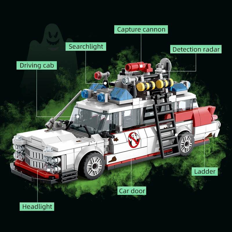 Creative Building Blocks ECTO1 Car Model For Kids And Teens - ToylandEU