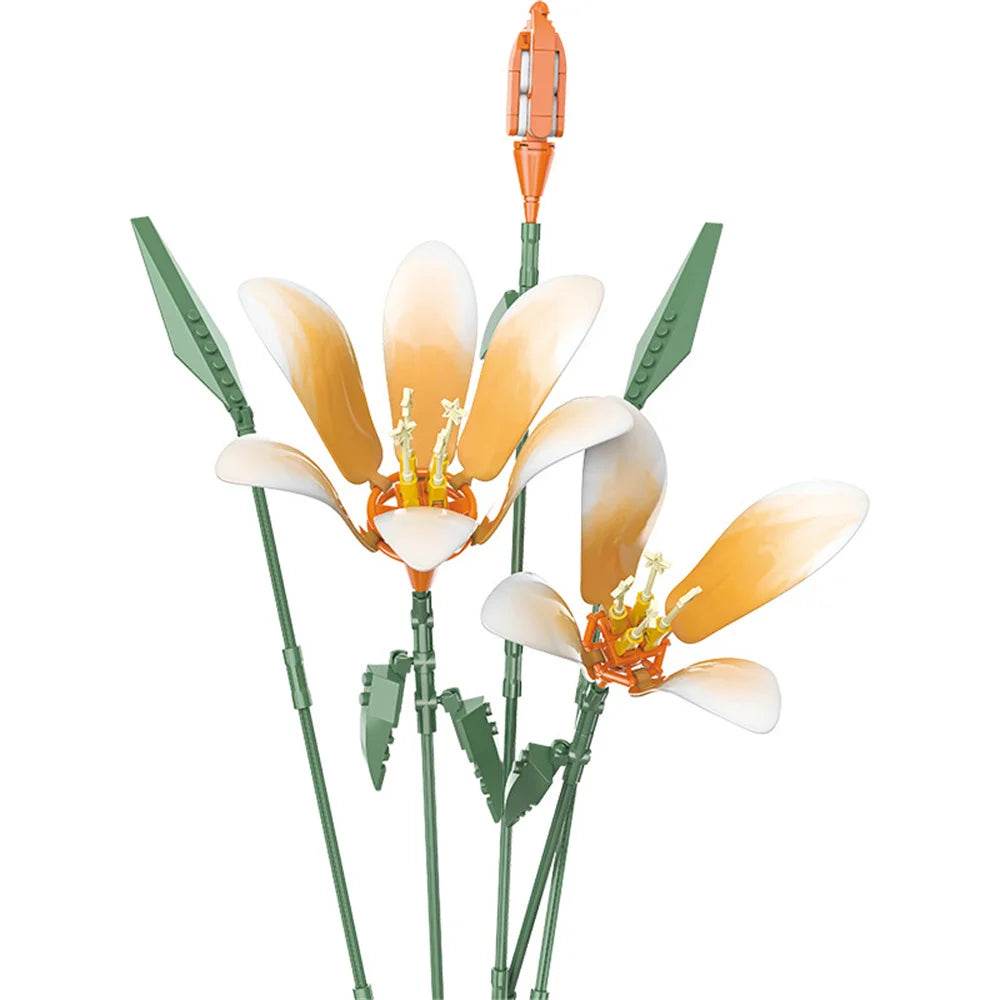 Creative Building Blocks Flower Lily Bouquet For Kids - ToylandEU