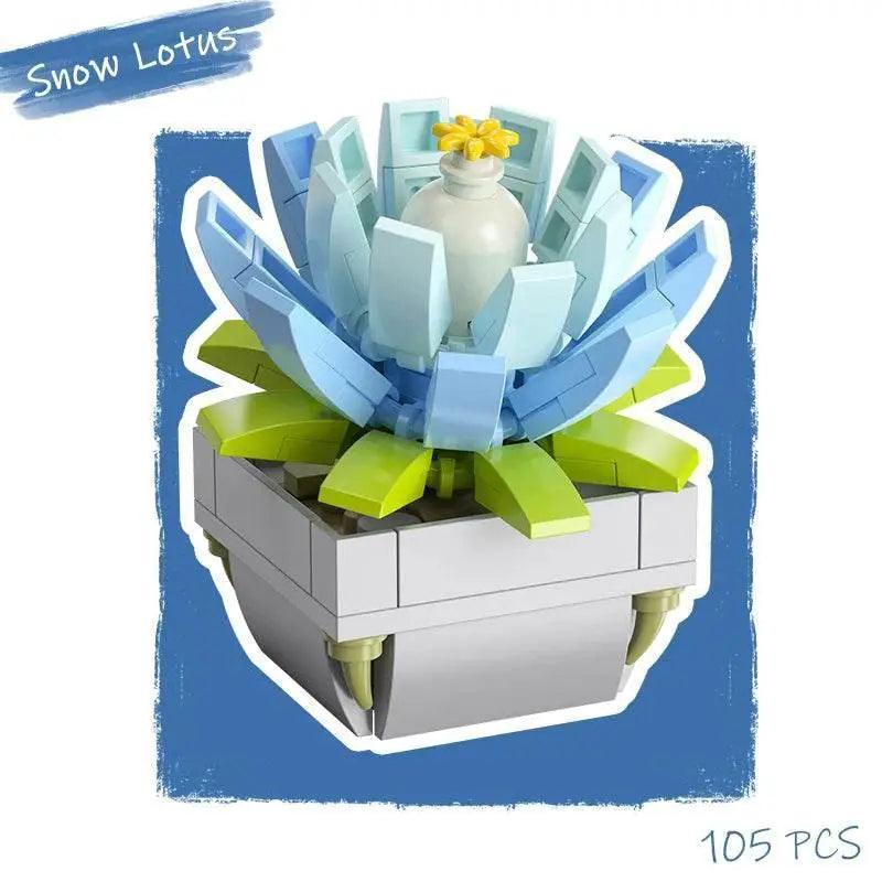  Creative Building Blocks Flower Pot 6 Adults Toyland EU -  ToylandEU™