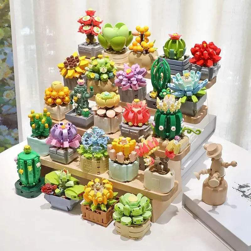 Creative Building Blocks Flower Pot 6 Adults Toyland EU -  ToylandEU™