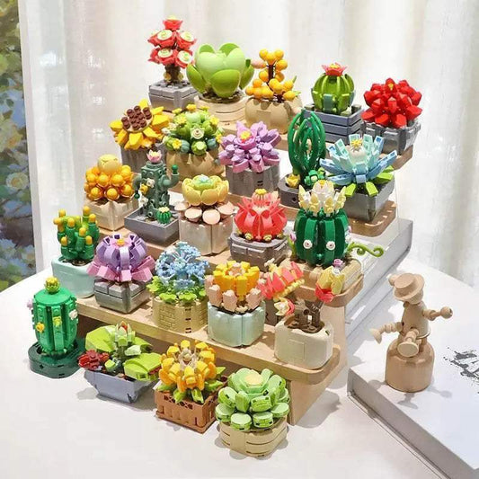  Creative Building Blocks Flower Pot 6 Adults Toyland EU -  ToylandEU™