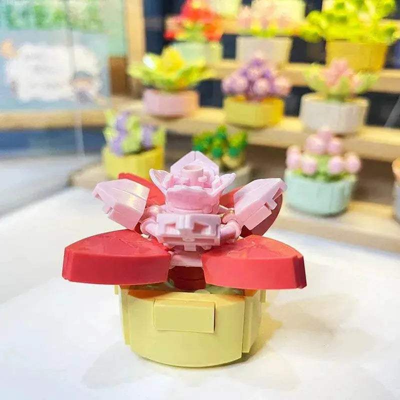  Creative Building Blocks Flower Pot 6 Adults Toyland EU -  ToylandEU™