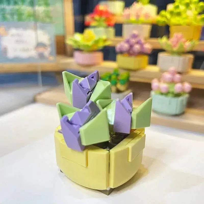  Creative Building Blocks Flower Pot 6 Adults Toyland EU -  ToylandEU™
