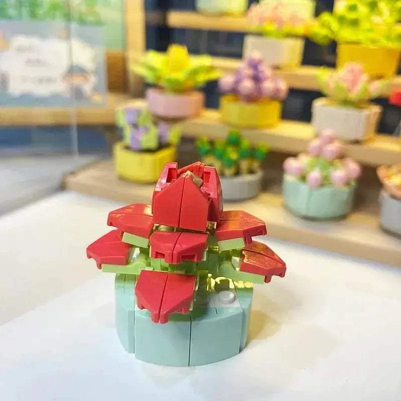 Creative Building Blocks Flower Pot 6 Adults Toyland EU -  ToylandEU™