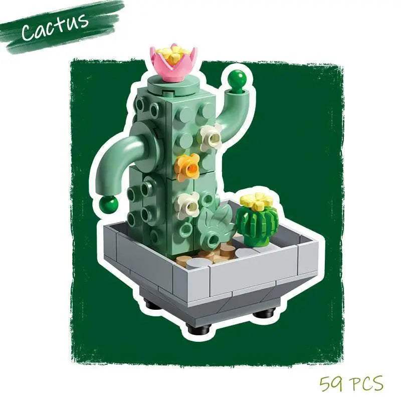  Creative Building Blocks Flower Pot 6 Adults Toyland EU -  ToylandEU™