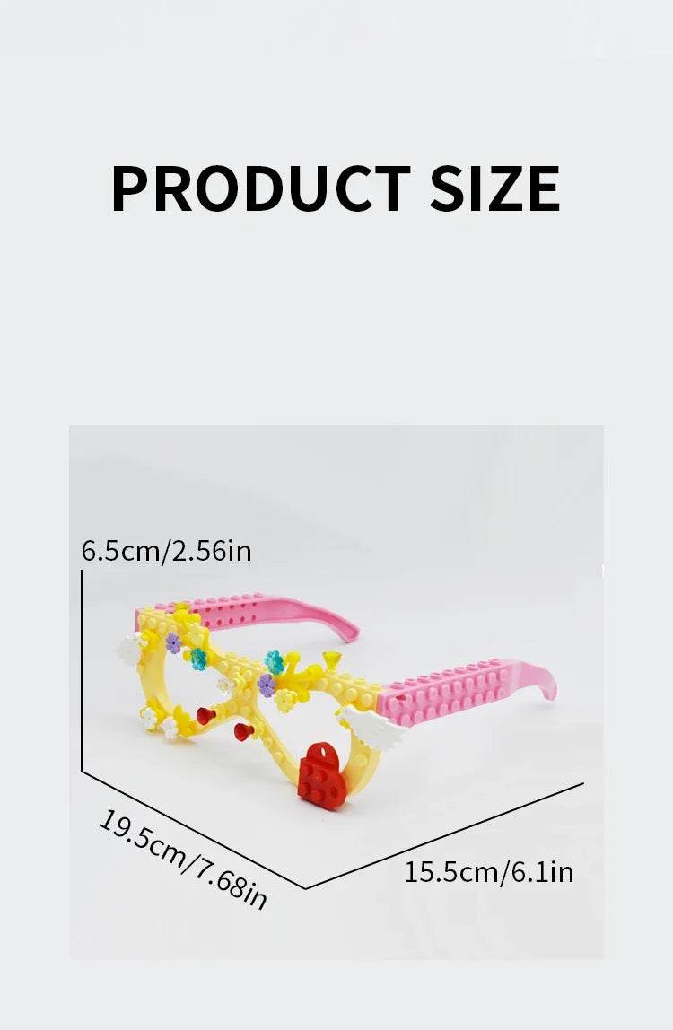 Creative Building Blocks Glasses Baseplate Frame Toys Gift - ToylandEU