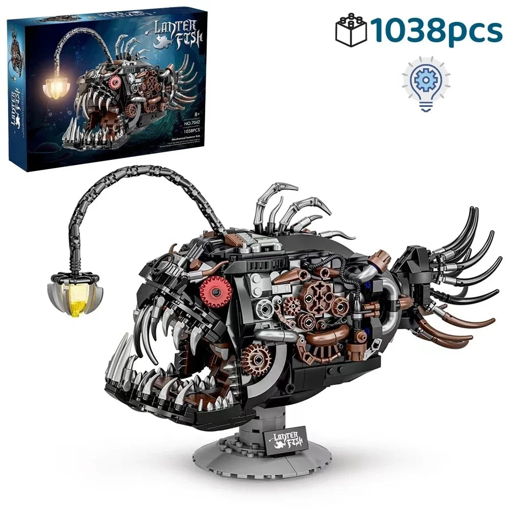 Creative Building Blocks Mech Fish MOC STEM Construction Kit For Boys Girls And Adults Gift - ToylandEU